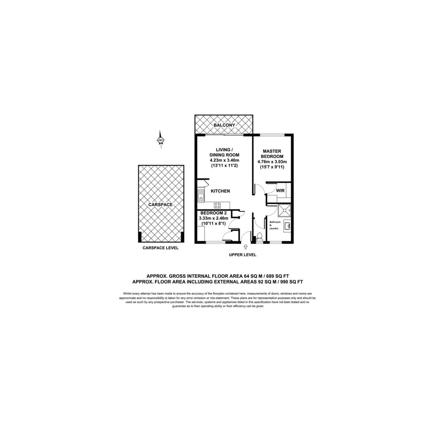 Floorplan of Homely unit listing, 17/125 Clarence Road, Indooroopilly QLD 4068