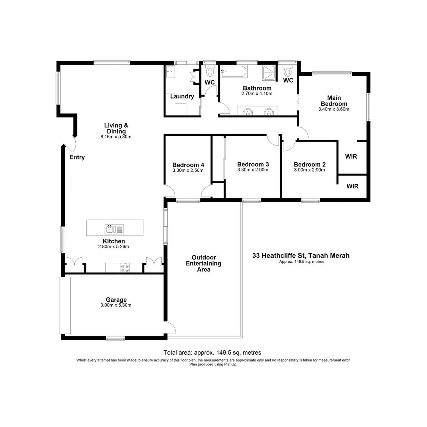 Floorplan of Homely house listing, 33 Hinchcliffe Street, Tanah Merah QLD 4128