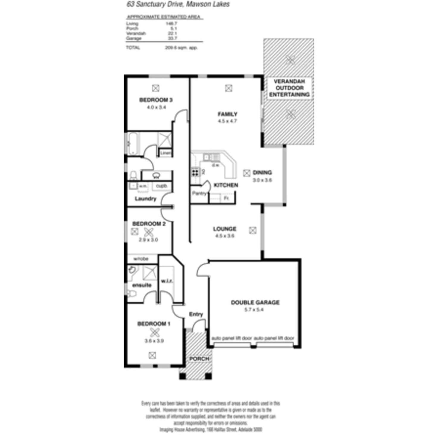Floorplan of Homely house listing, 63 Sanctuary Drive, Mawson Lakes SA 5095