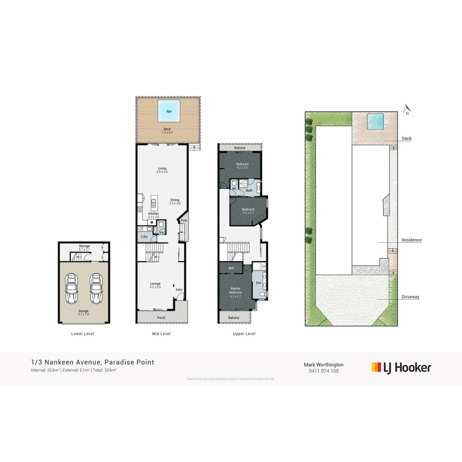 Floorplan of Homely house listing, 1/3 Nankeen Avenue, Paradise Point QLD 4216