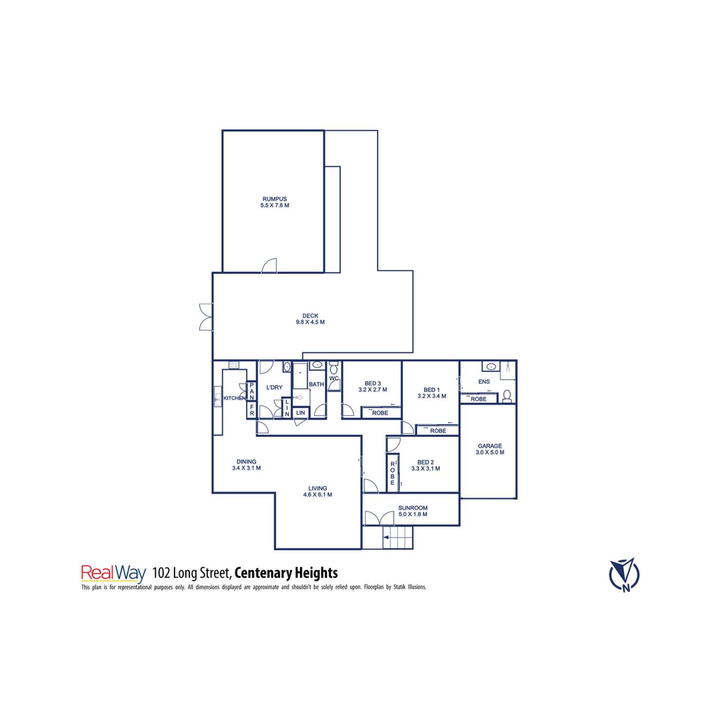 Floorplan of Homely house listing, 102 Long Street, Centenary Heights QLD 4350