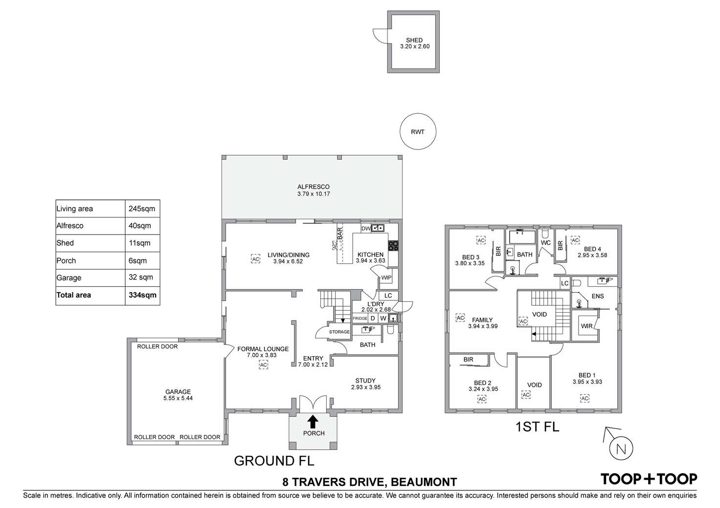 Floorplan of Homely house listing, 8 Travers Drive, Beaumont SA 5066