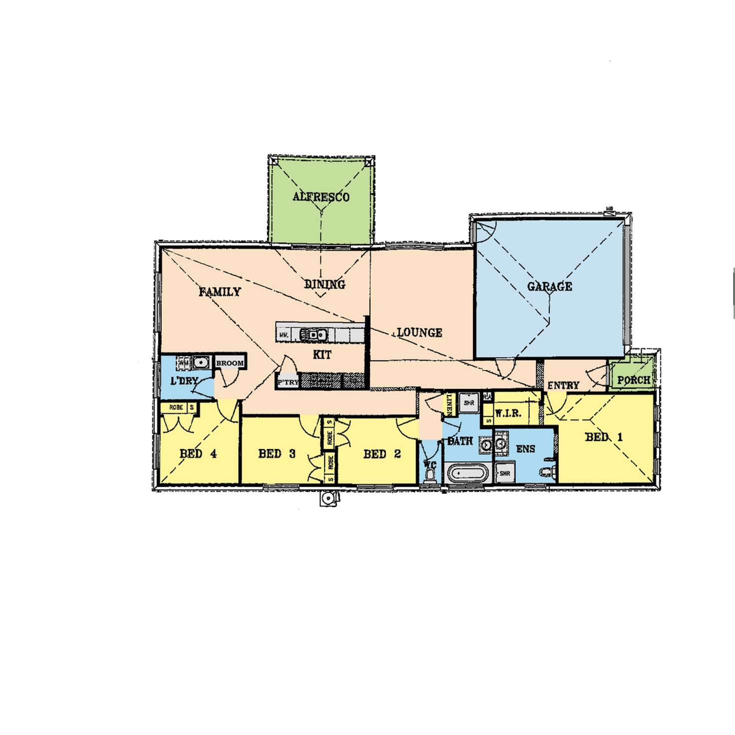 Floorplan of Homely house listing, 1 Melanie Court, Sale VIC 3850