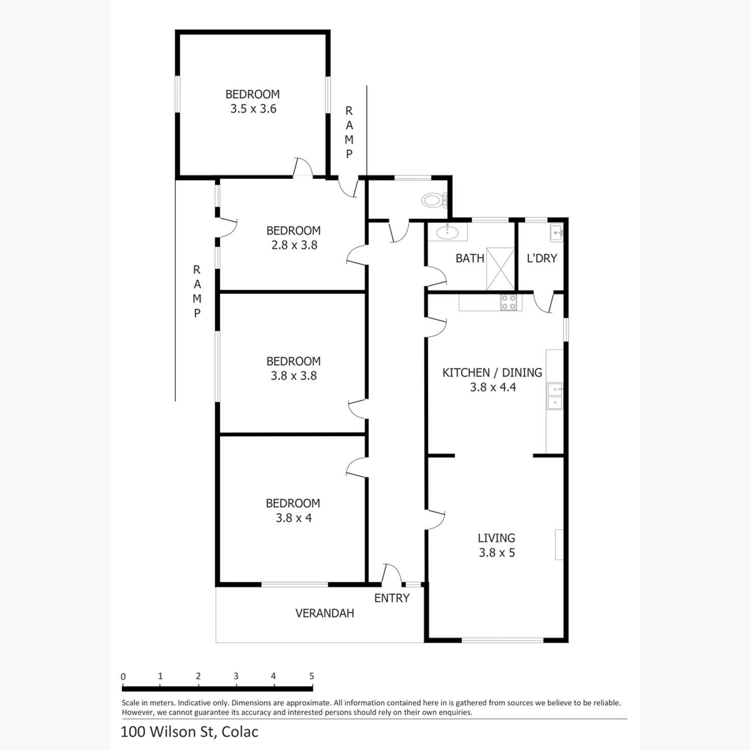 Floorplan of Homely house listing, 100 Wilson Street, Colac VIC 3250