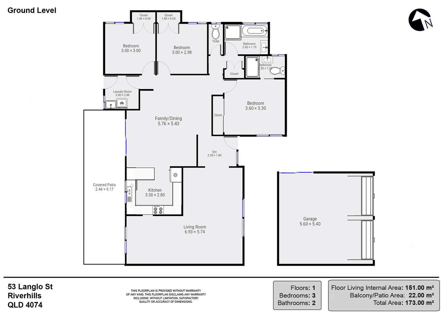 Floorplan of Homely house listing, 53 Langlo Street, Riverhills QLD 4074