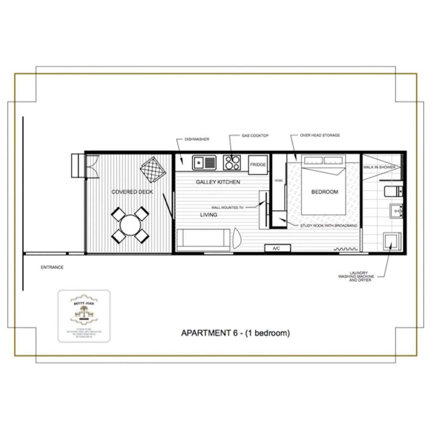 Floorplan of Homely apartment listing, 6/185 Vulture Street, South Brisbane QLD 4101