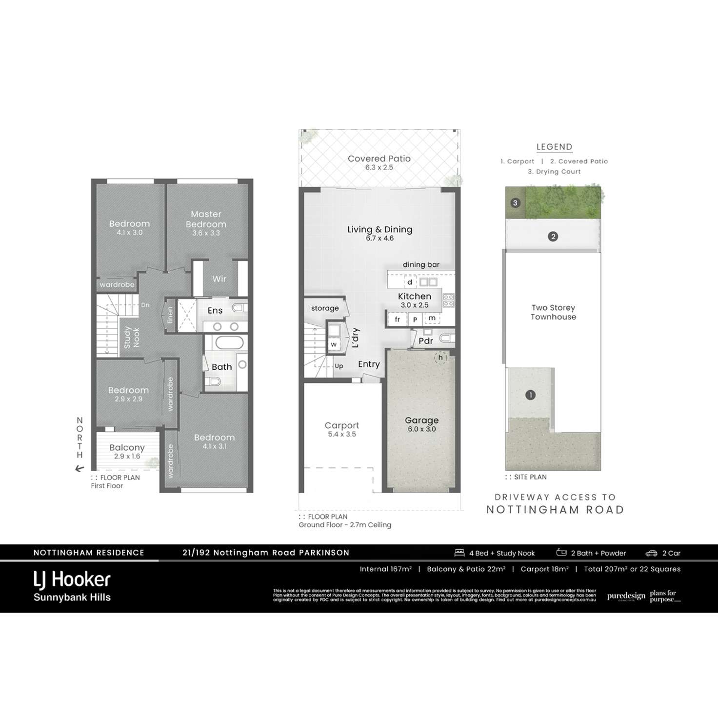 Floorplan of Homely townhouse listing, 21/192 Nottingham Road, Parkinson QLD 4115