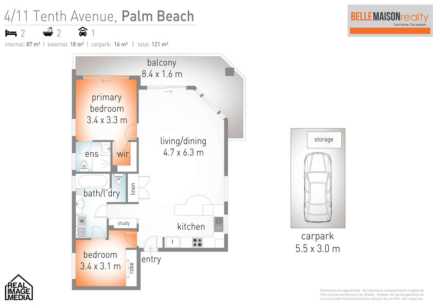 Floorplan of Homely apartment listing, 4/11 Tenth Avenue, Palm Beach QLD 4221