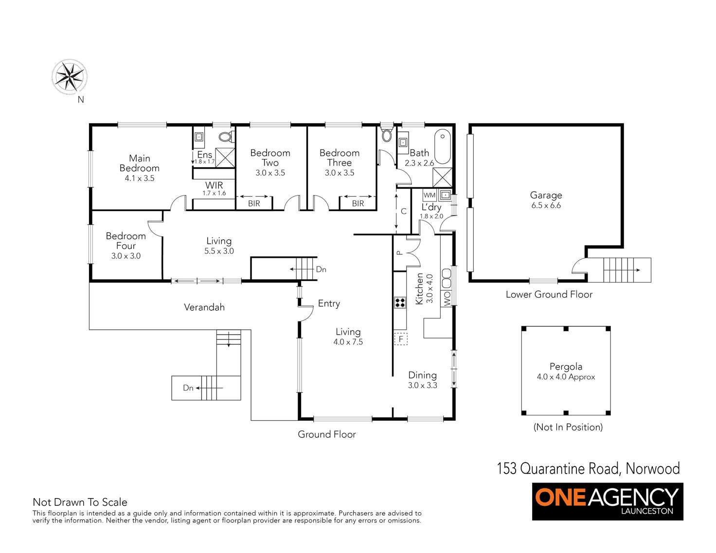 Floorplan of Homely house listing, 153 Quarantine Road, Norwood TAS 7250