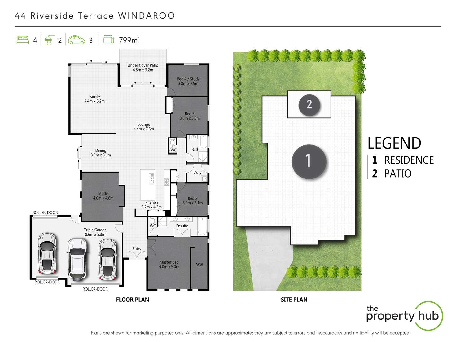 Floorplan of Homely house listing, 44 Riverside Terrace, Windaroo QLD 4207