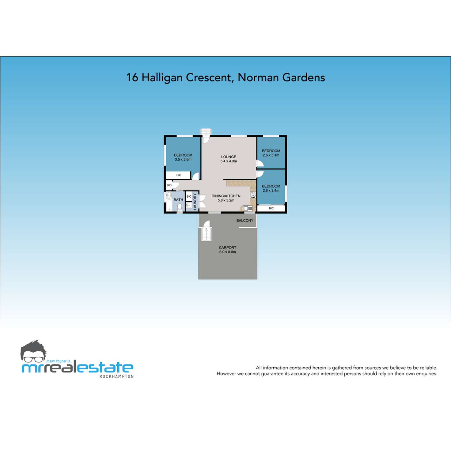 Floorplan of Homely house listing, 16 Halligan Crescent, Norman Gardens QLD 4701