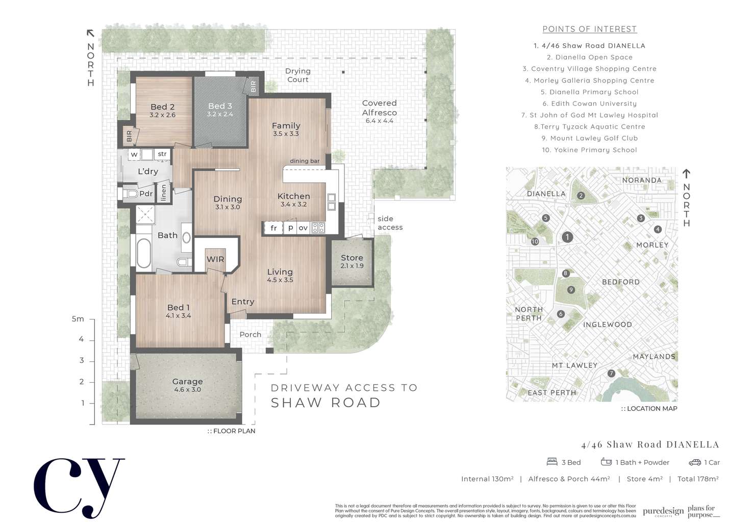 Floorplan of Homely unit listing, 4/46 Shaw Road, Dianella WA 6059