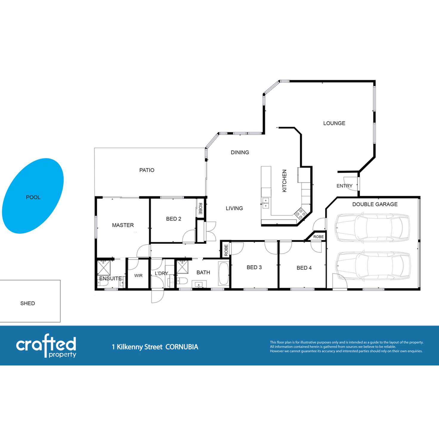 Floorplan of Homely acreageSemiRural listing, 1 Kilkenny Street, Cornubia QLD 4130