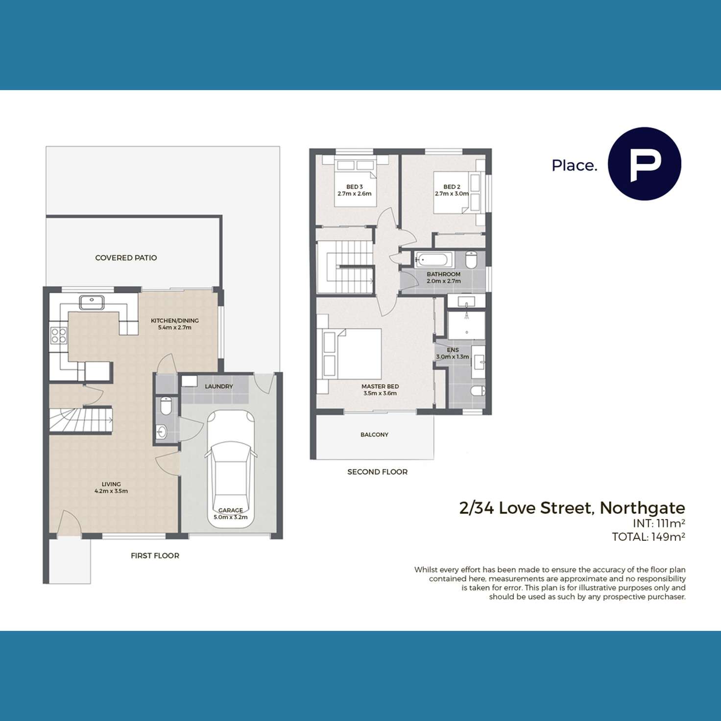 Floorplan of Homely townhouse listing, 2/34 Love Street, Northgate QLD 4013