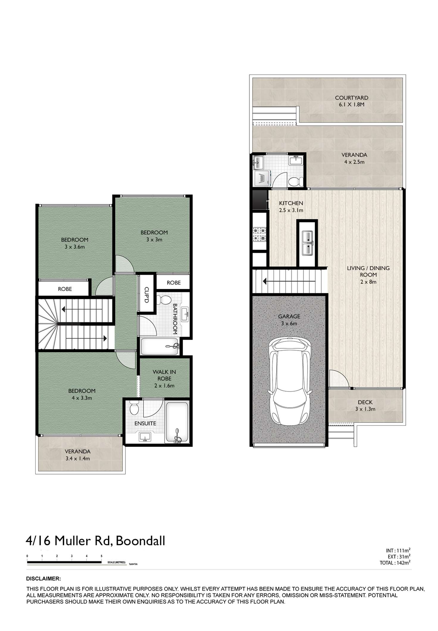 Floorplan of Homely townhouse listing, 4/16 Muller Road, Boondall QLD 4034