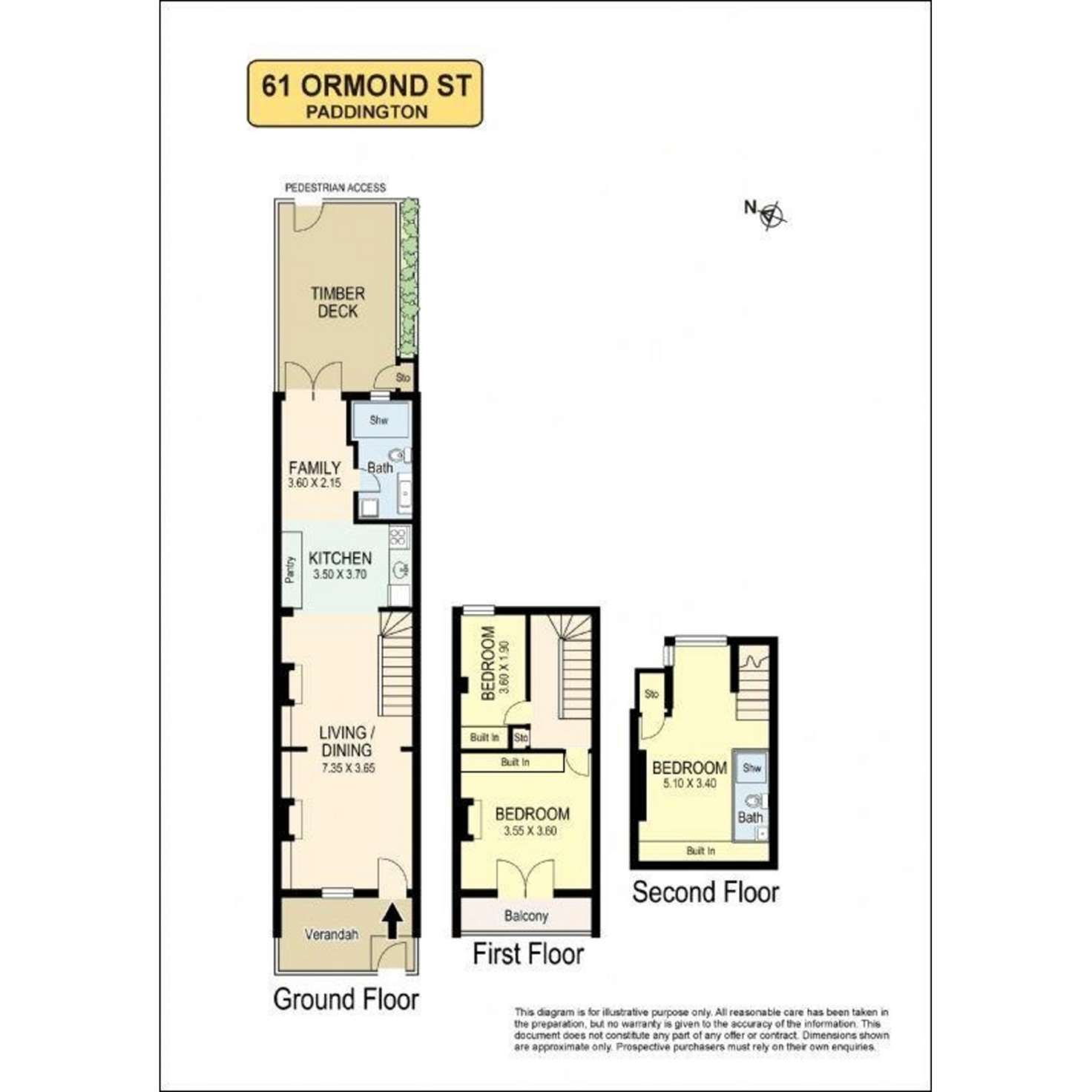 Floorplan of Homely house listing, 61 Ormond Street, Paddington NSW 2021