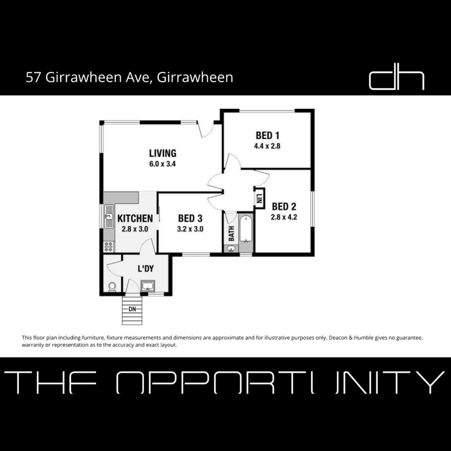 Floorplan of Homely house listing, 57 Girrawheen Avenue, Girrawheen WA 6064