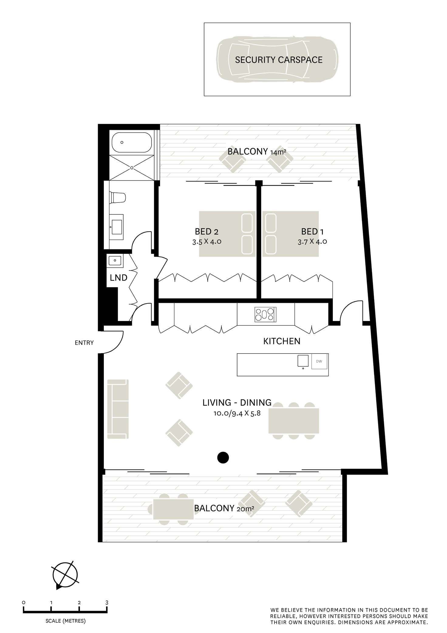 Floorplan of Homely apartment listing, 401/136-142 Barcom Avenue, Darlinghurst NSW 2010