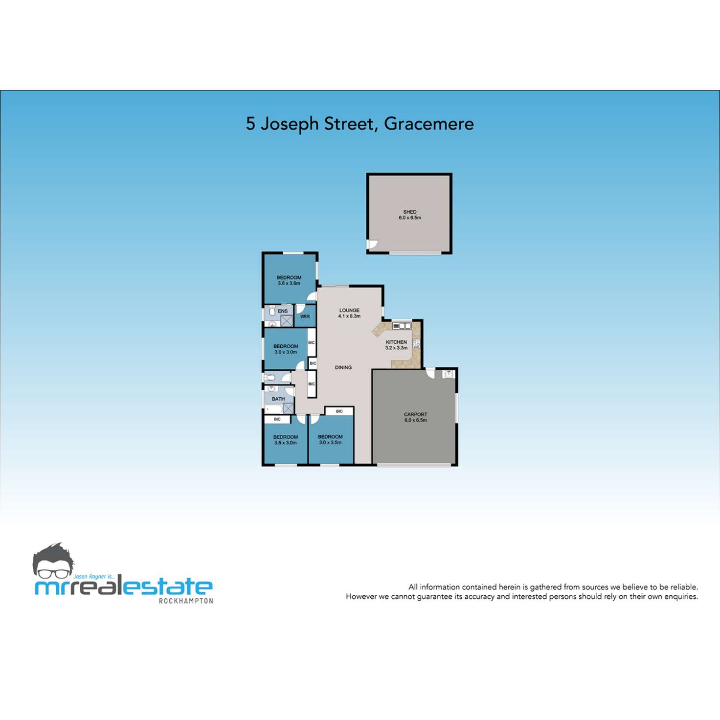 Floorplan of Homely house listing, 5 Joseph Street, Gracemere QLD 4702