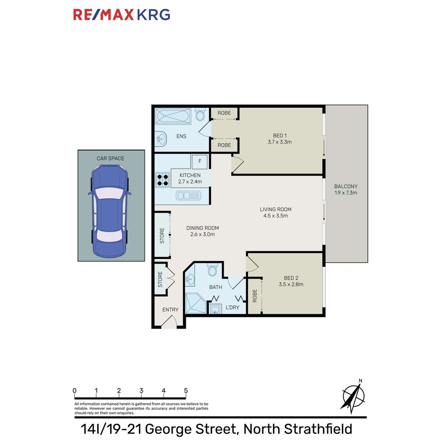 Floorplan of Homely apartment listing, 14i/19-21 George Street, North Strathfield NSW 2137