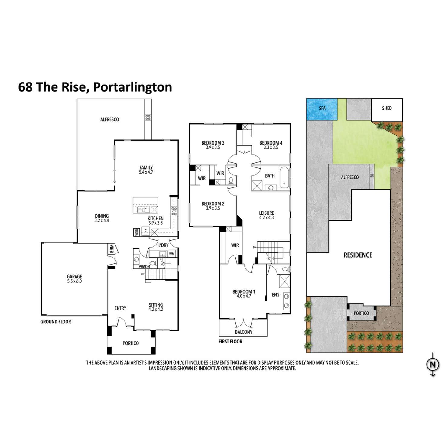 Floorplan of Homely house listing, 68 The Rise, Portarlington VIC 3223