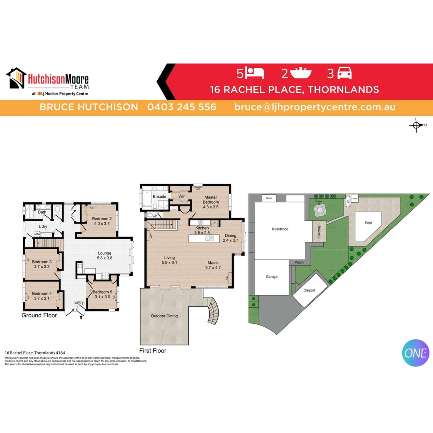 Floorplan of Homely house listing, 16 Rachel Place, Thornlands QLD 4164