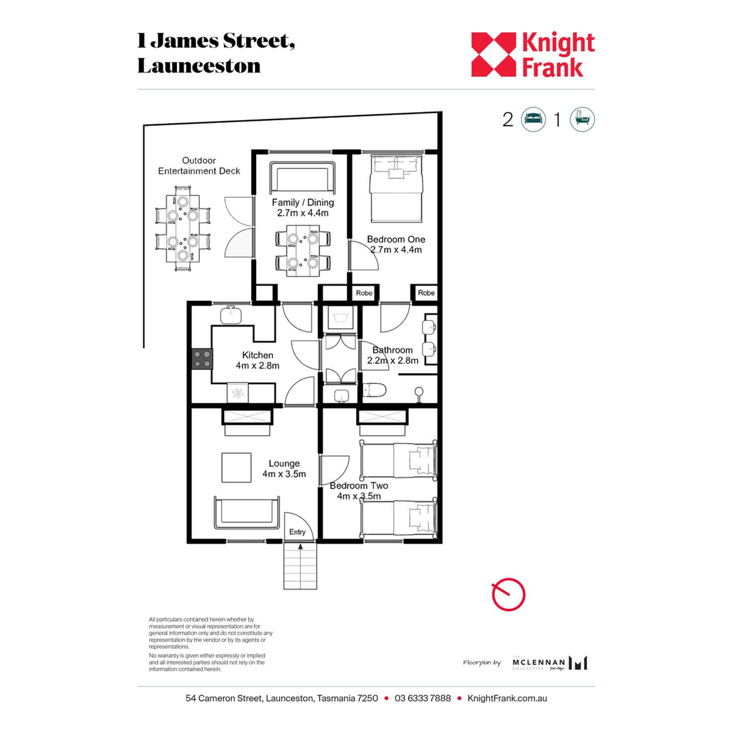 Floorplan of Homely house listing, 1 James  Street, Launceston TAS 7250