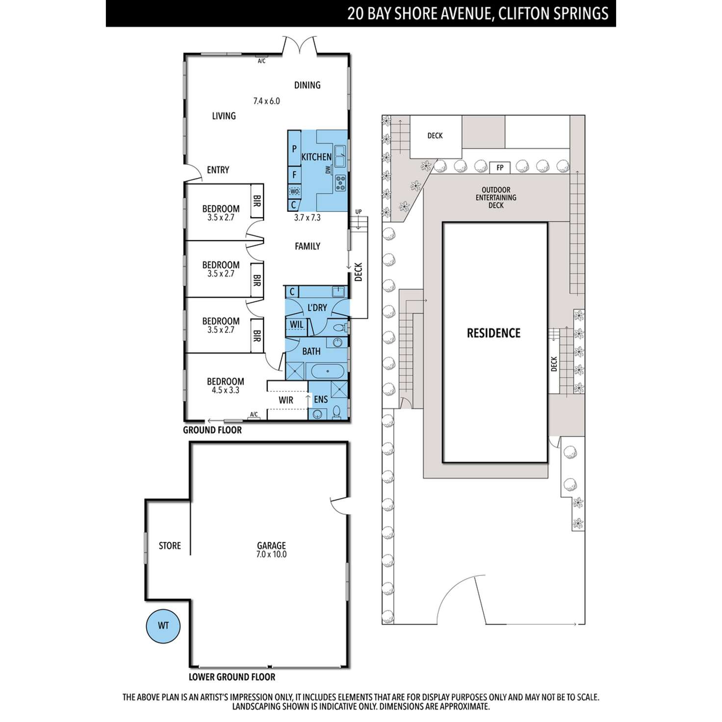 Floorplan of Homely house listing, 20 Bay Shore Avenue, Clifton Springs VIC 3222