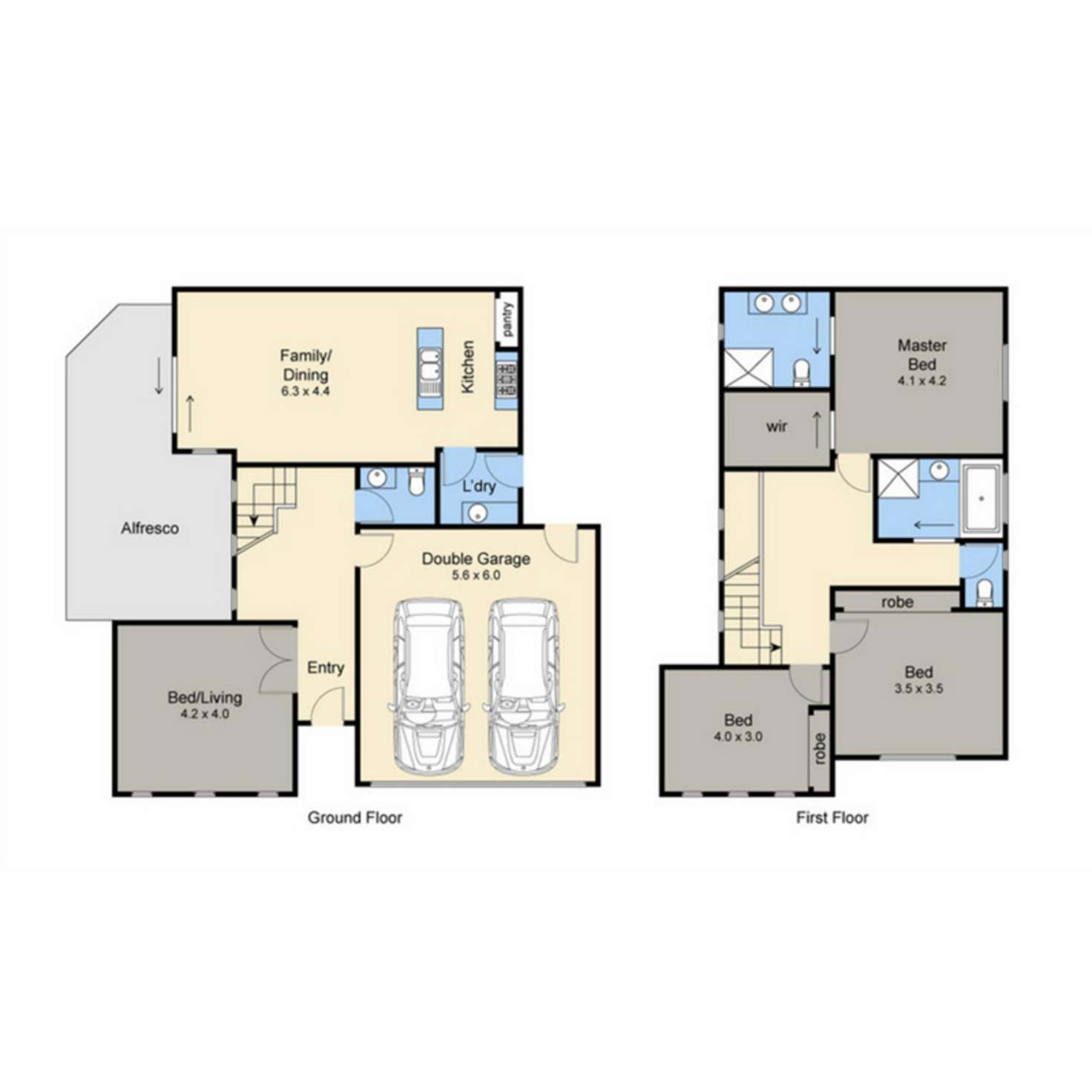 Floorplan of Homely townhouse listing, 87A Potton Avenue, Rosebud VIC 3939