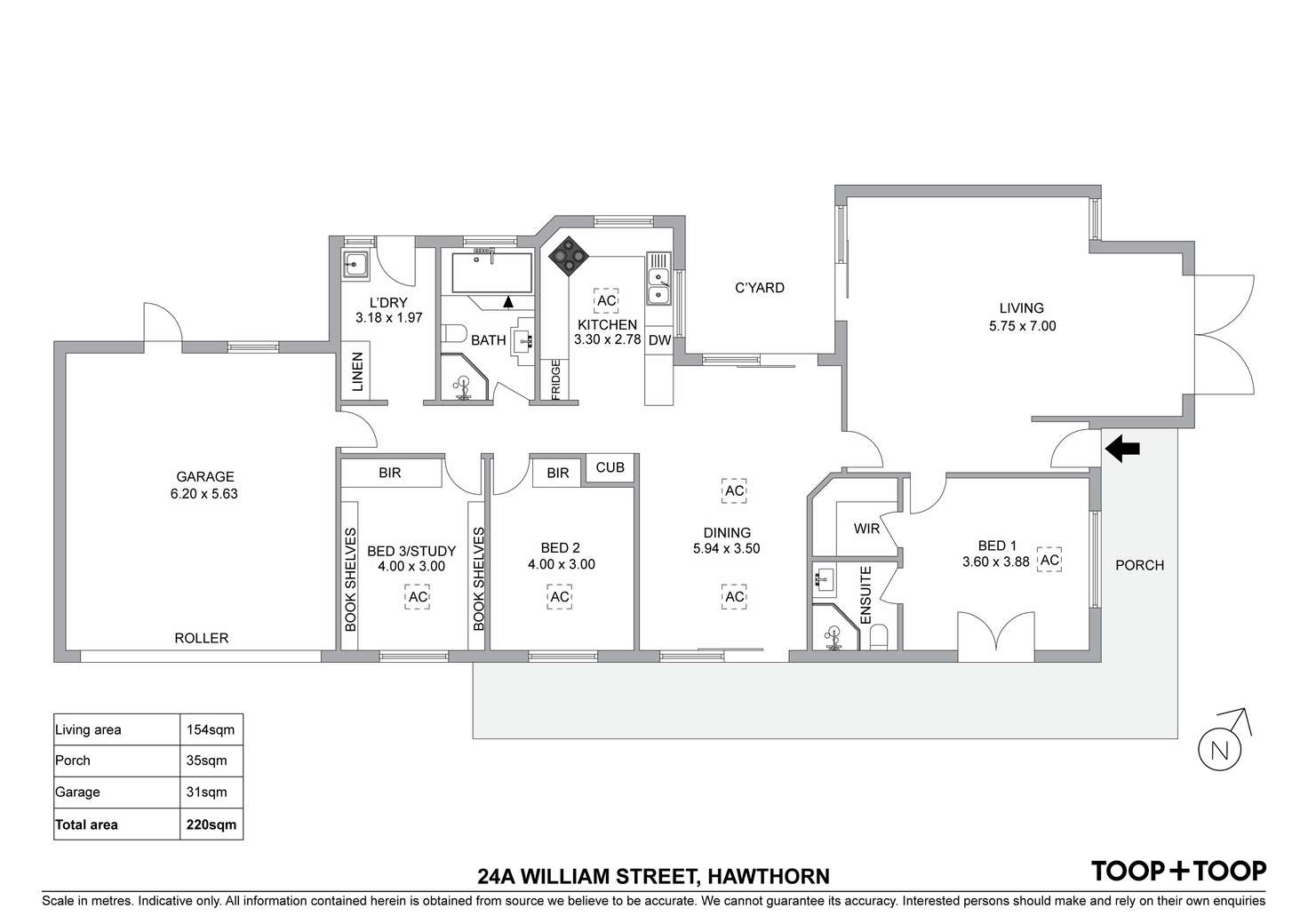 Floorplan of Homely house listing, 24A William Street, Hawthorn SA 5062