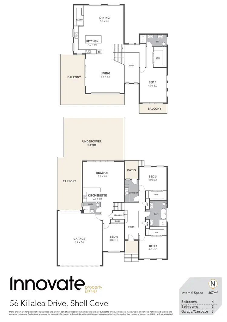 Floorplan of Homely house listing, 56 Killalea Drive, Shell Cove NSW 2529