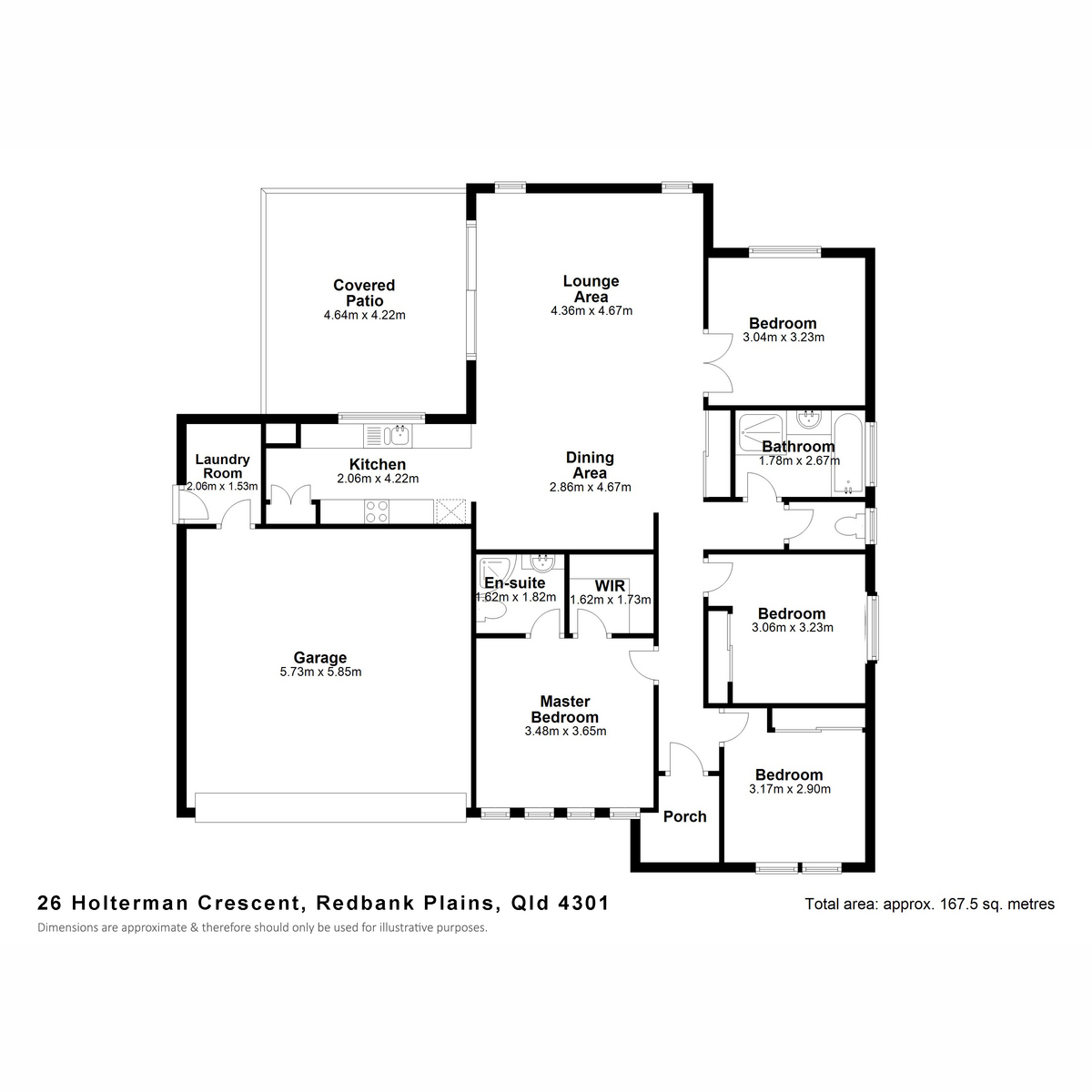 Floorplan of Homely house listing, 26 Holterman Crescent, Redbank Plains QLD 4301