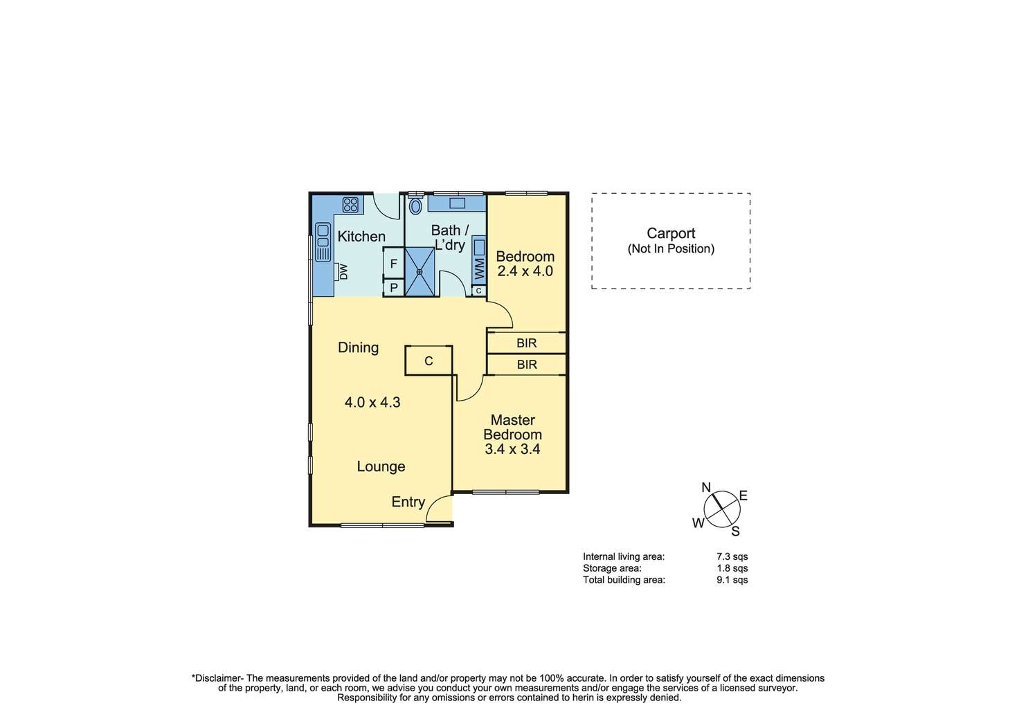 Floorplan of Homely unit listing, 1/8-12 Bainbridge Avenue, Seaford VIC 3198