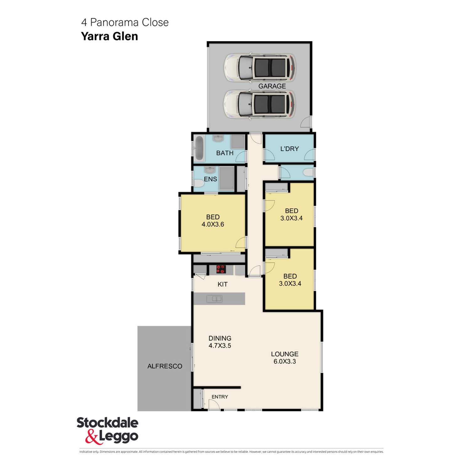 Floorplan of Homely house listing, 4 Panorama Close, Yarra Glen VIC 3775