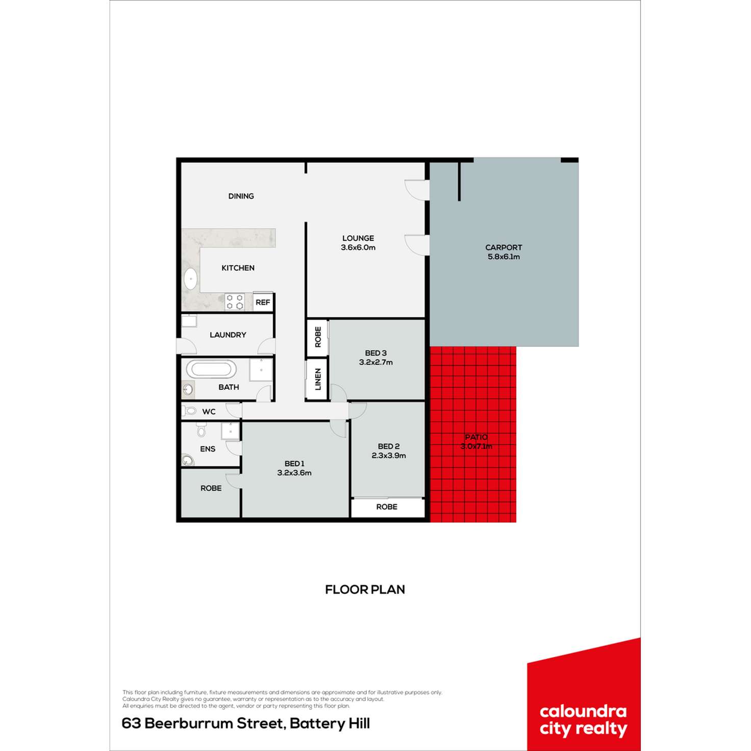 Floorplan of Homely house listing, 63 Beerburrum Street, Battery Hill QLD 4551