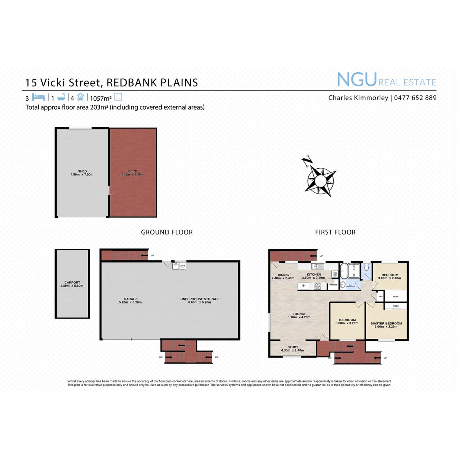 Floorplan of Homely house listing, 15 Vicki Street, Redbank Plains QLD 4301