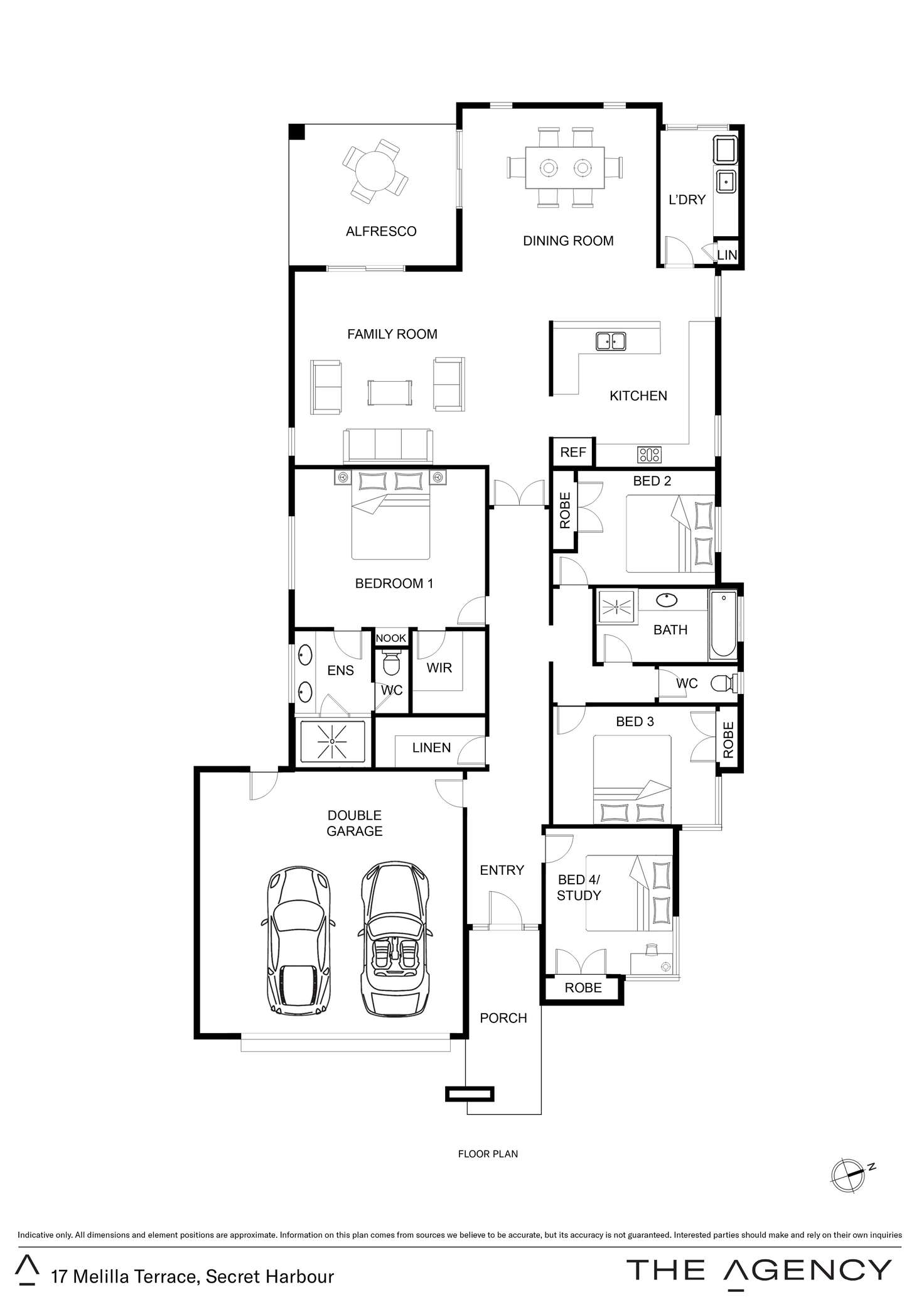Floorplan of Homely house listing, 17 Melilla Terrace, Secret Harbour WA 6173