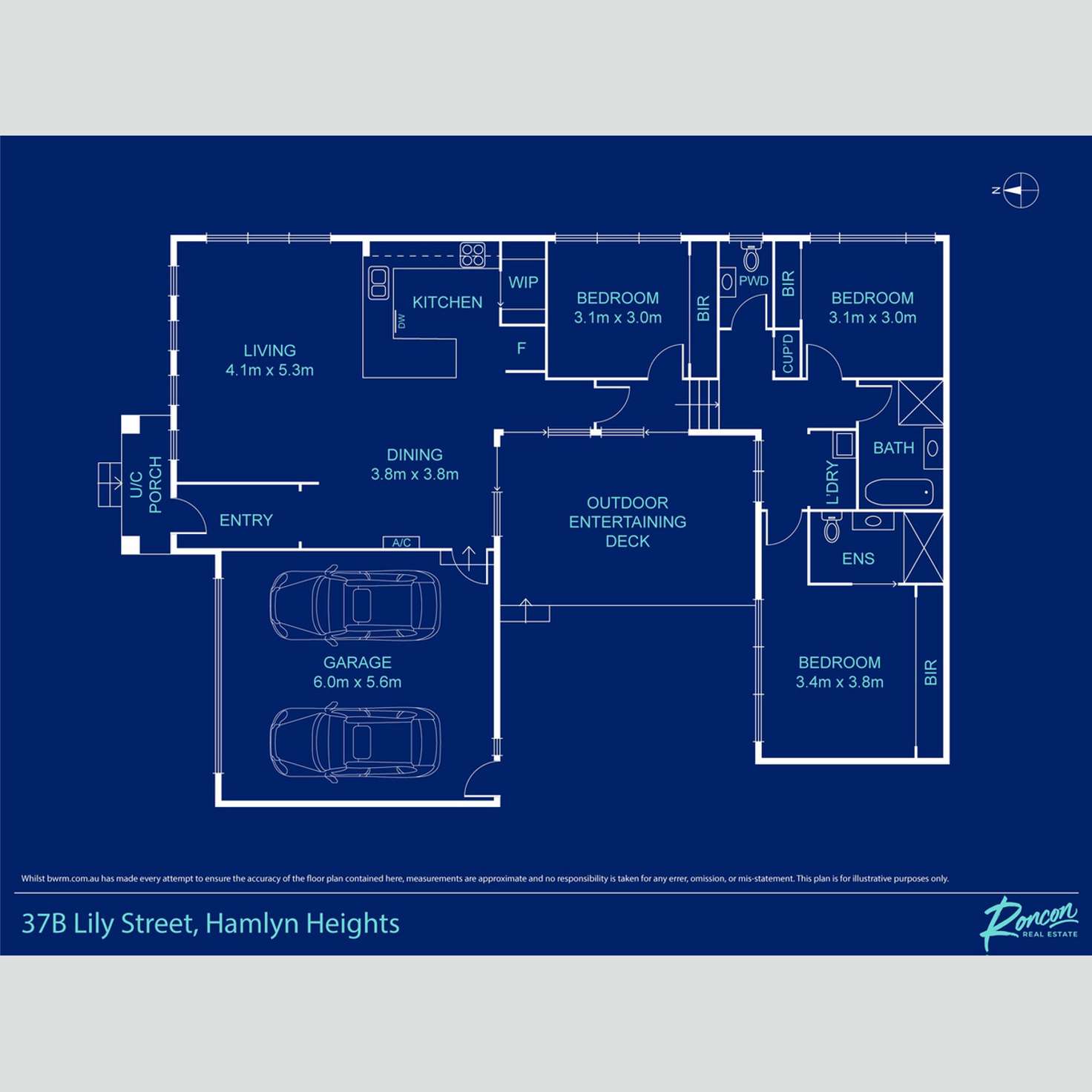Floorplan of Homely house listing, 37B Lily Street, Hamlyn Heights VIC 3215