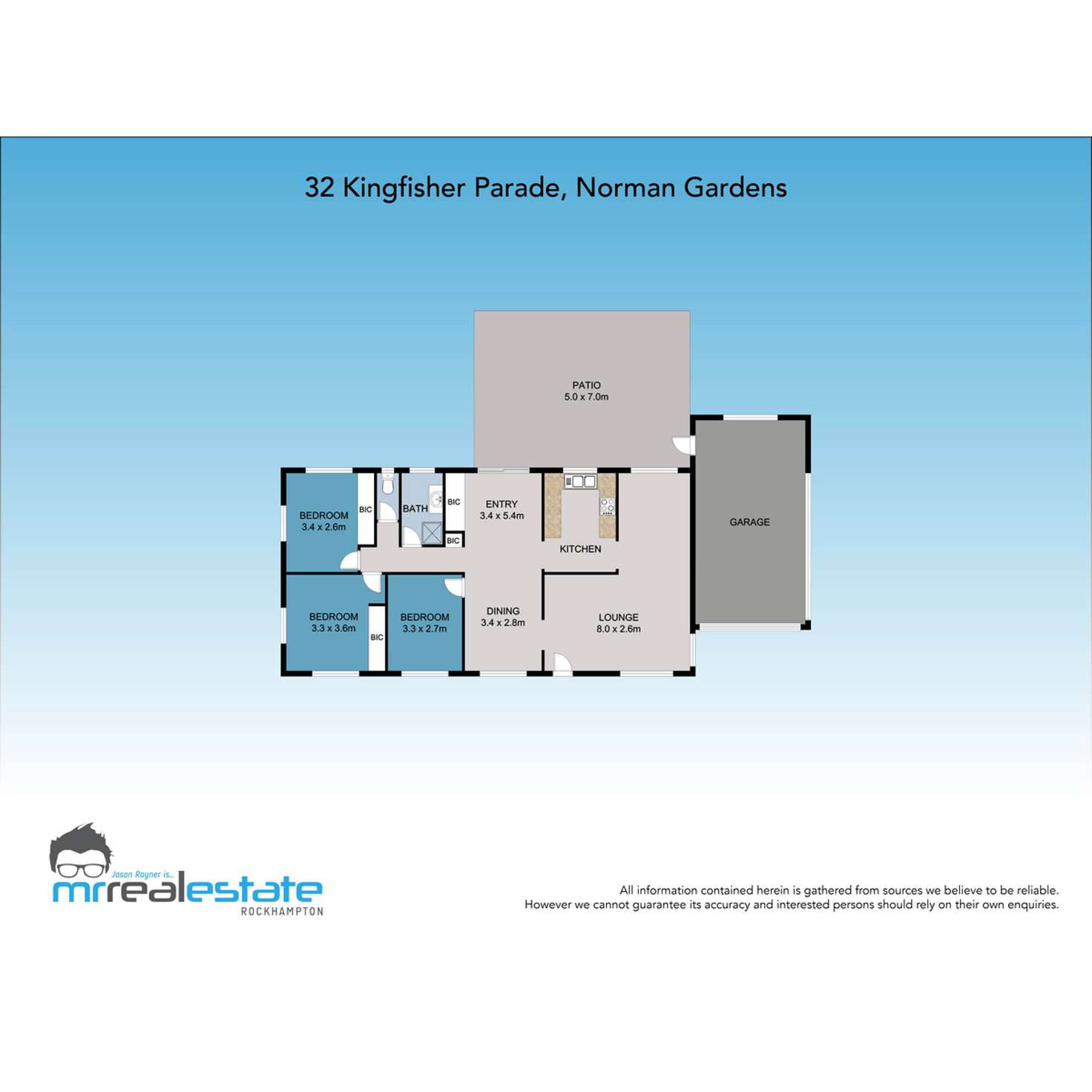 Floorplan of Homely house listing, 32 Kingfisher Parade, Norman Gardens QLD 4701