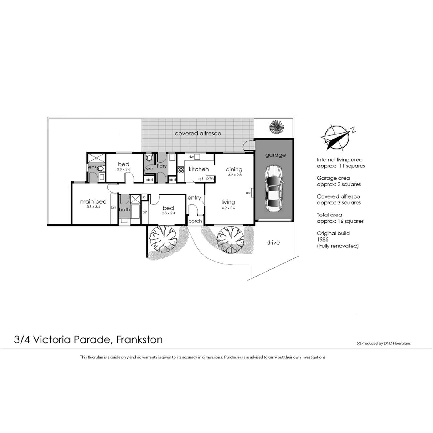 Floorplan of Homely unit listing, 3/4 Victoria Parade, Frankston VIC 3199