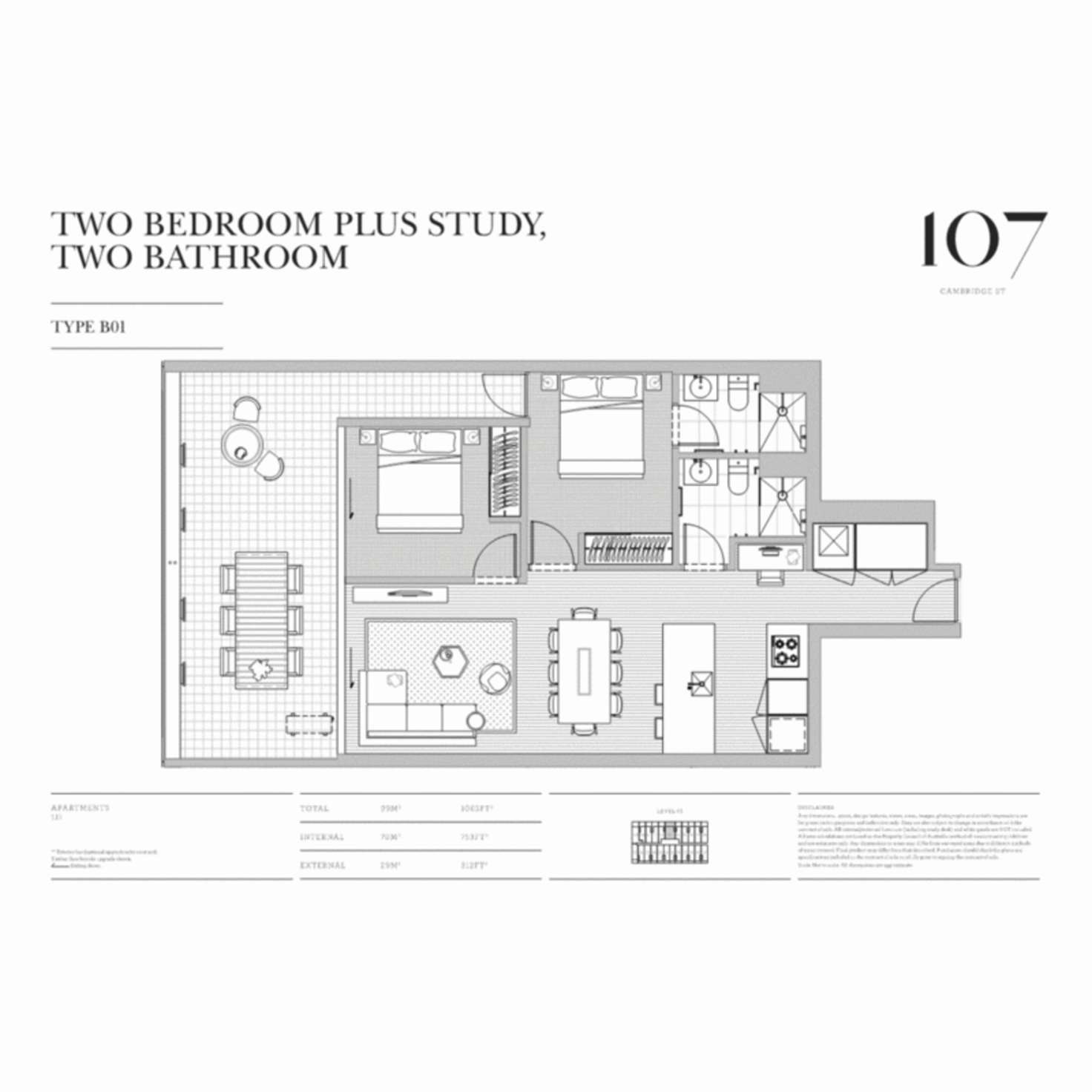 Floorplan of Homely apartment listing, 113/107 Cambridge Street, Collingwood VIC 3066