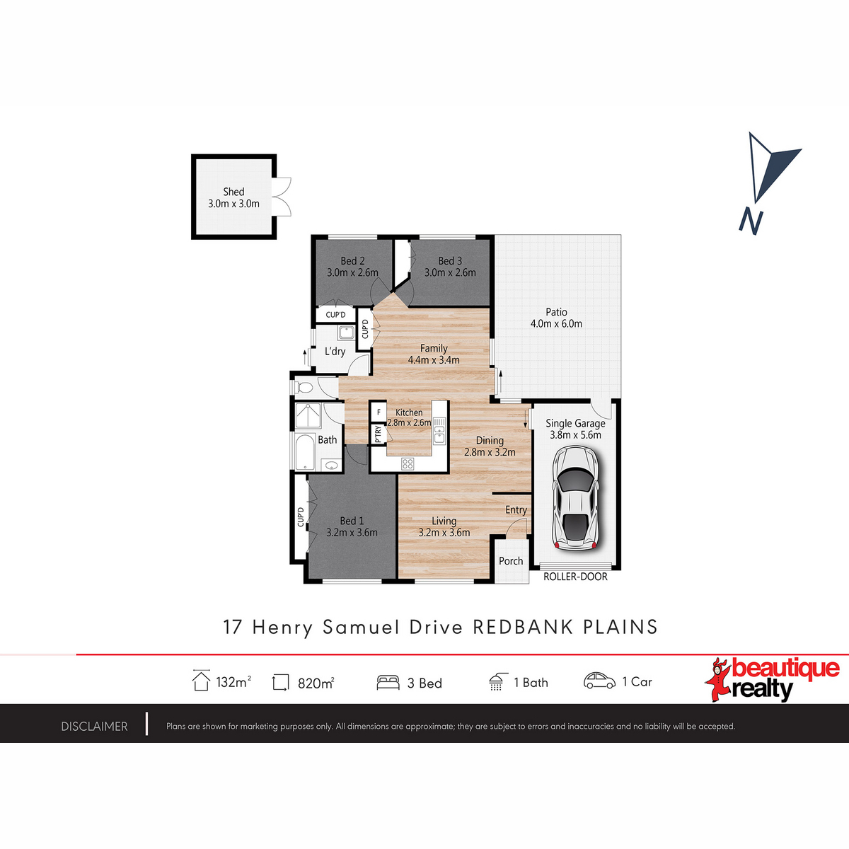Floorplan of Homely house listing, 17 Henry Samuel Drive, Redbank Plains QLD 4301
