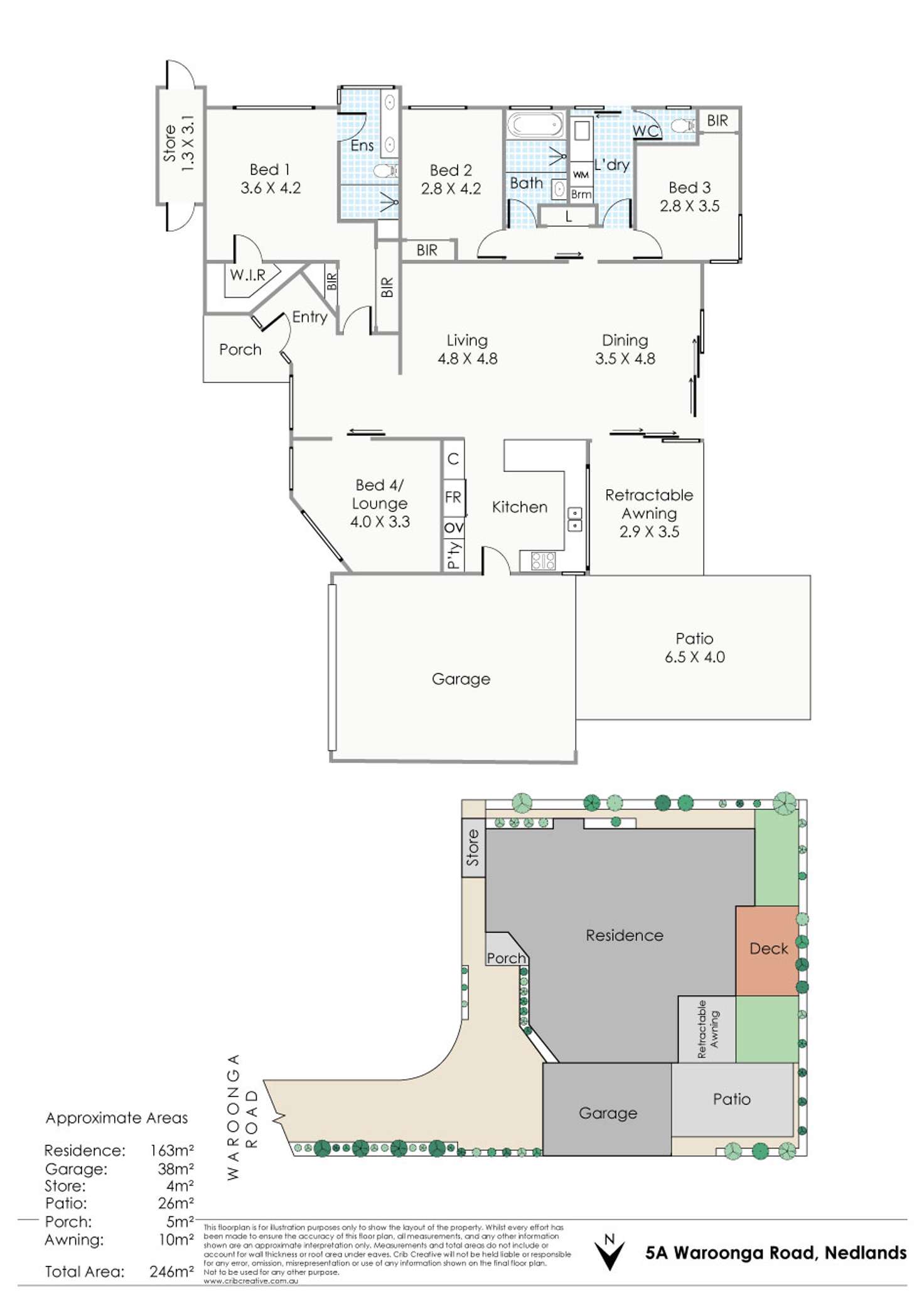 Floorplan of Homely house listing, 5A Waroonga Road, Nedlands WA 6009