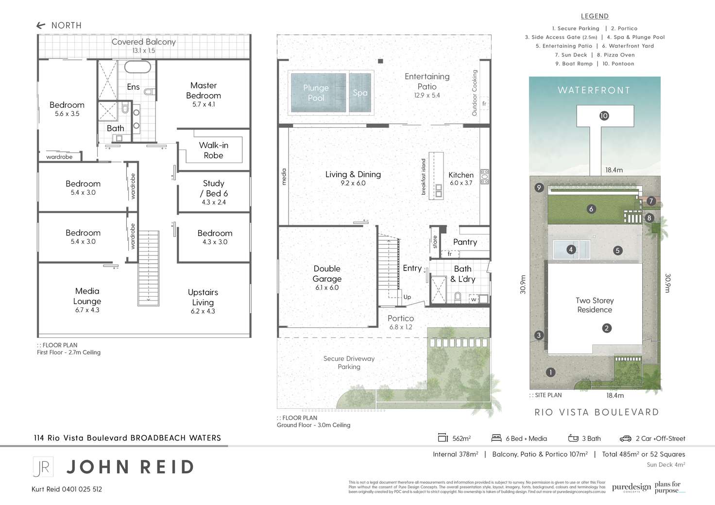 Floorplan of Homely house listing, 114 Rio Vista Boulevard, Broadbeach Waters QLD 4218