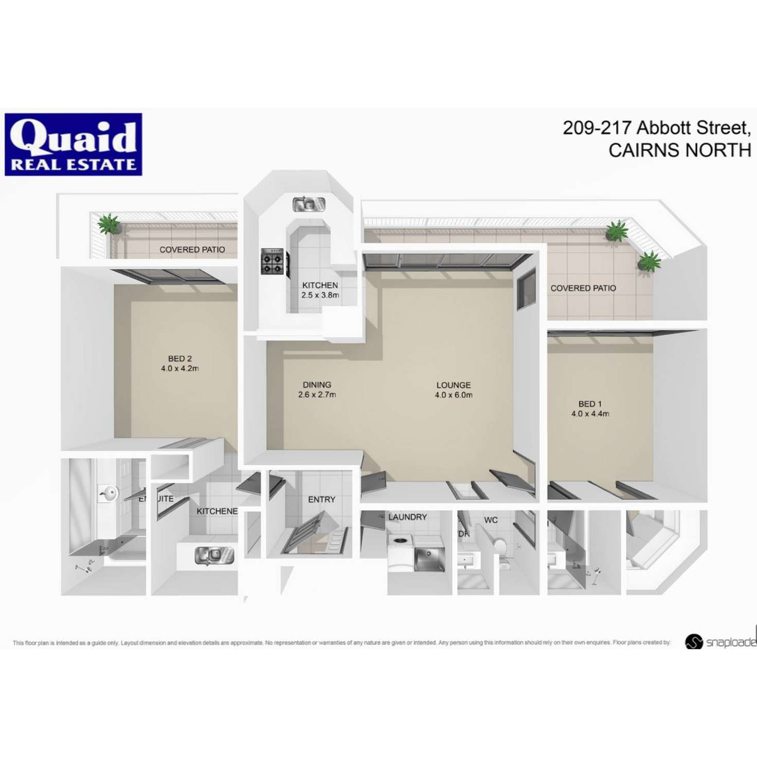 Floorplan of Homely apartment listing, 53/219-225 Abbott Street, Cairns North QLD 4870