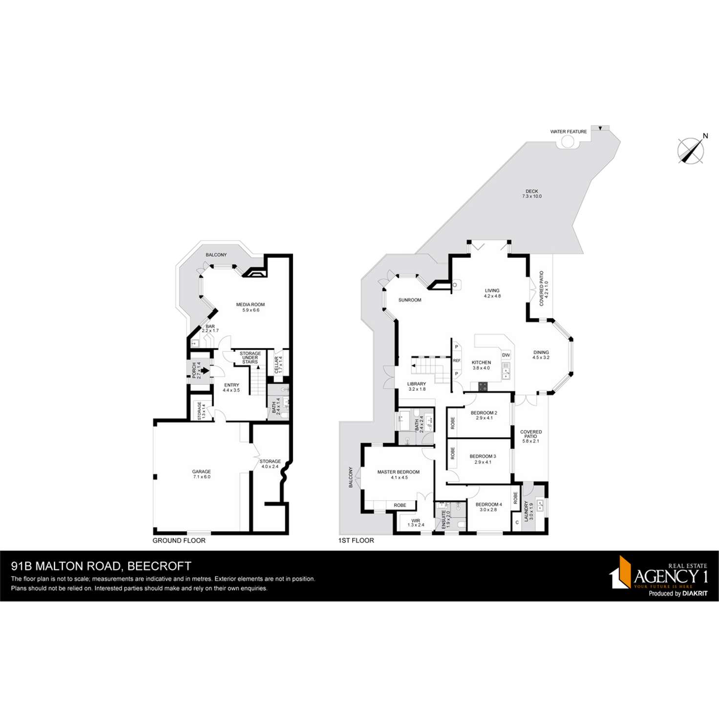 Floorplan of Homely house listing, 91B Malton Road, Beecroft NSW 2119