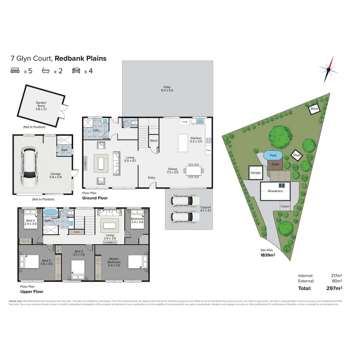 Floorplan of Homely house listing, 7 Glyn Court, Redbank Plains QLD 4301