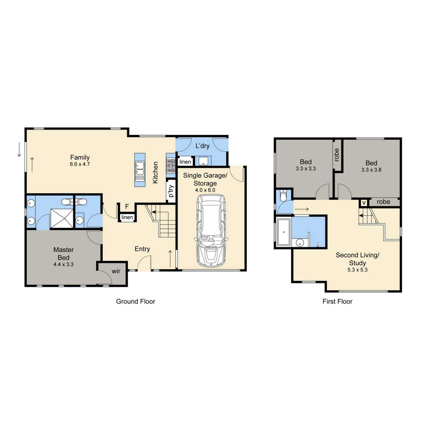 Floorplan of Homely townhouse listing, 142 Eastbourne Road, Rosebud VIC 3939