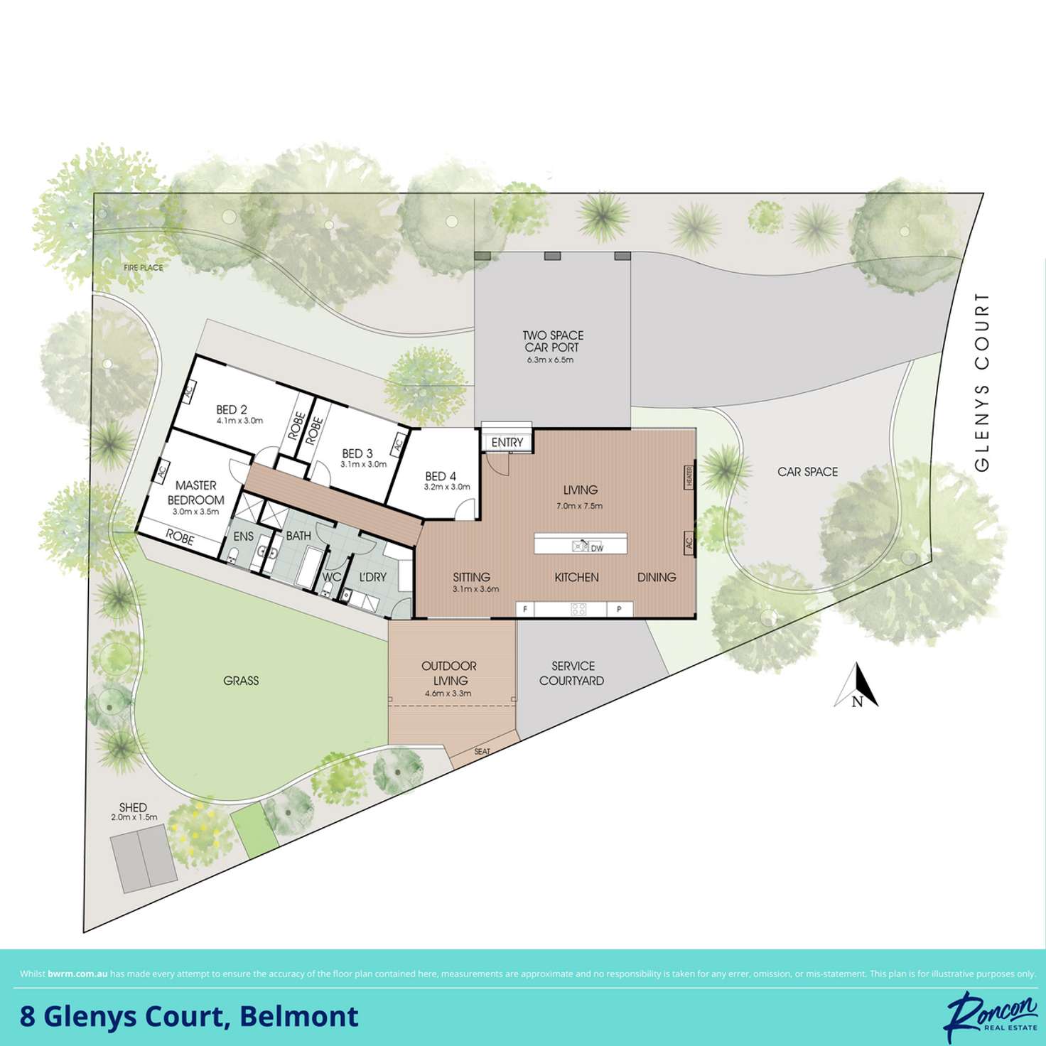 Floorplan of Homely house listing, 8 Glenys Court, Belmont VIC 3216