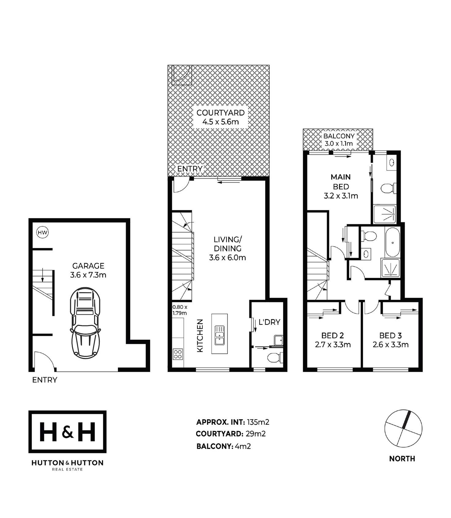 Floorplan of Homely townhouse listing, 3/125 Hansen Street, Moorooka QLD 4105
